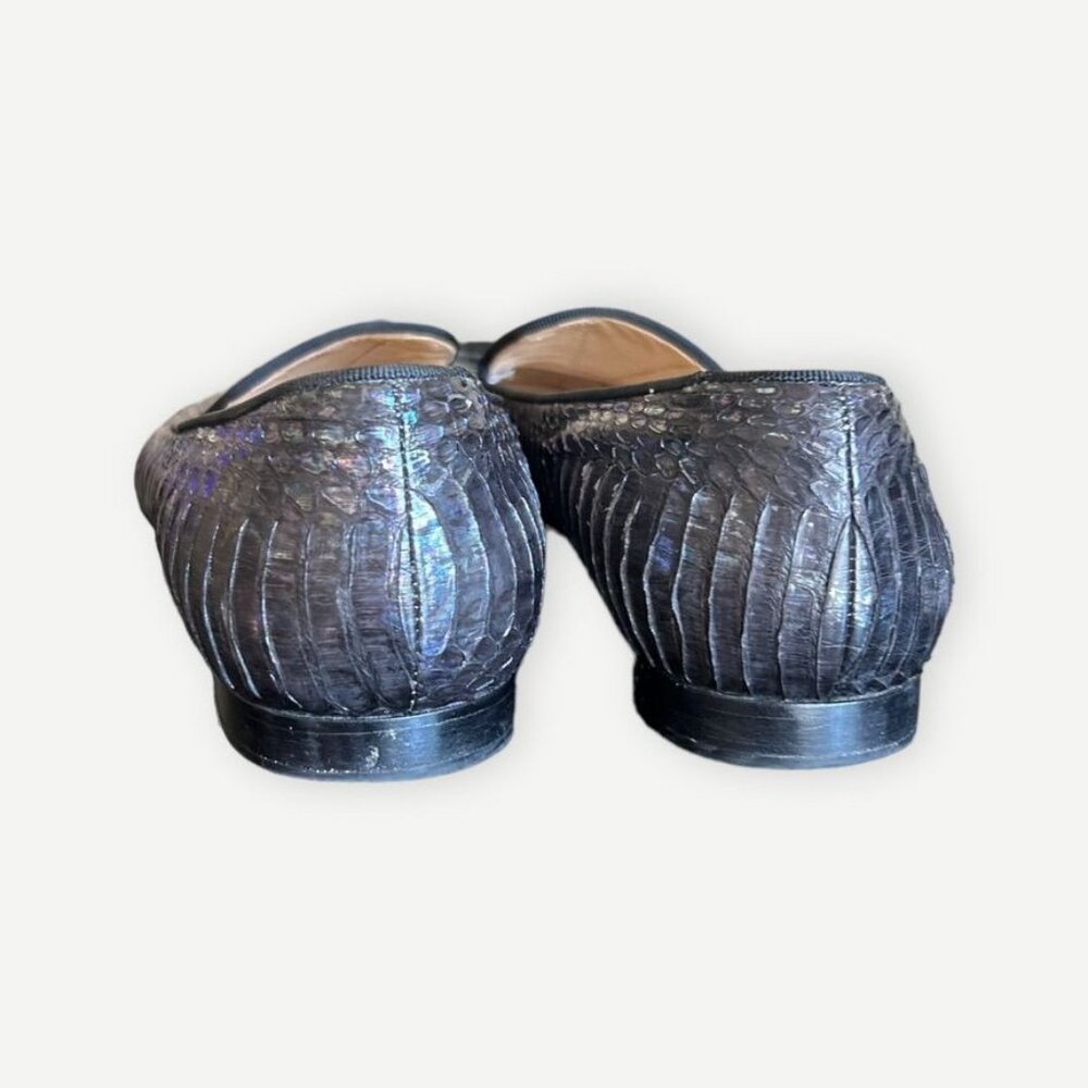 Christian Louboutin Iridescent Python Loafers 36 … - image 5